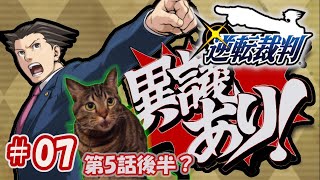 【＃07】逆転裁判 猫と裁判【喋る猫】第5話後半？ Phoenix Wright：Ace Attorney【初見プレイ】