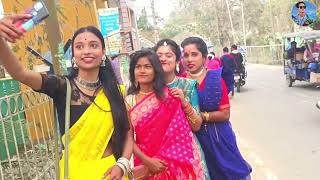 #New vlog রায়গঞ্জ কর্ণজোড়া 👩‍❤️‍💋‍👩পার্ক /সরস্বতী পূজোরভিড় দেখে যা হল😇   Raiganj KarnaJara park