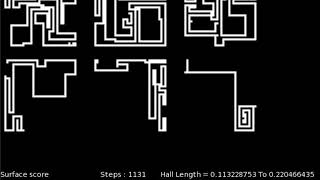 Genetic Algorithm for generating 2d roguelike Maps.