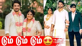 😍 திருமணத்தில் Manjima கையை இறுக்கி பிடித்து கொண்ட Gautham Karthik | Wedding Video