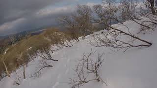 2025-01-02 蛇谷ヶ峰山頂からの滑走(移動)🏂