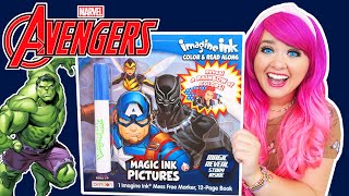 Coloring Marvel Avengers Magic Ink Coloring & Story Book | Imagine Ink Marker