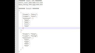 Transform delimited String to JSON Array