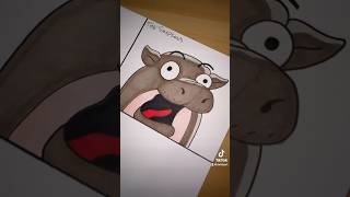 Moo Deng in 4 Cartoon Styles Part 3’ #shorts #moodeng #funny