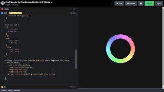 ASMR Programming - CONIC LOADER in HTML & CSS - No Talking