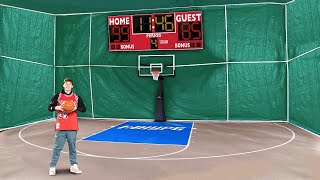 I Built An Indoor Basketball Court In My Backyard!
