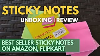 Best Sticky Notes on Flipkart and Amazon - Post-It Notes Unboxing and Review