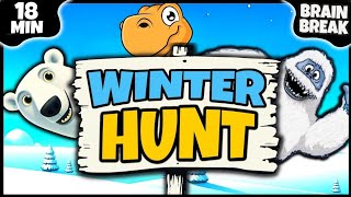 ❄️ EPIC Winter HUNT ❄️ Brain Break ❄️ Bear Hunt ❄️ Dino Hunt ❄️ Yeti Hunt