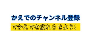 チャンネル登録、、、しない、、、でね