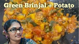 Testy Brinjal\u0026potato recipe in TAMIL (ஒரு முறை இப்படி கத்தரிக்காய் உருளை கிழங்கு செய்து பாருங்கள் )