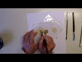 cold porcelain ornamental cross shaped florette step by step tutorial. free template