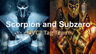 Scorpion and Subzero Mugen MVC2 Tag Gameplay