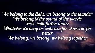 Pat Benatar - We Belong (Lyrics)