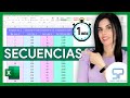 Crear SECUENCIAS de NÚMEROS en Excel [ personaliza Inicio y Paso ] ✅ #shorts