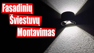 Kaip pajungti ir pritvirtinti šviestuvą prie dekoratyvinio tinko?