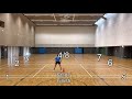 Shuttle run test for volleyball player