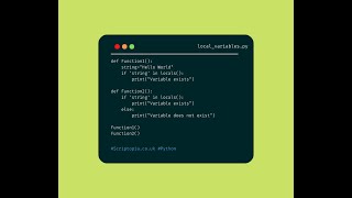 Python Variables - Check if a local variable exists