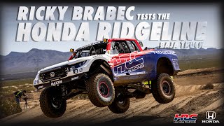 Ricky Brabec tests the Honda Ridgeline Baja Truck