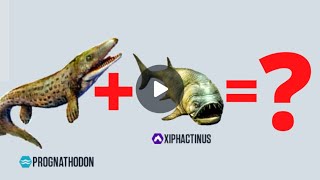 Xiphactinus + Prognathodon = ? | Hybrid Fight Eat Swim Jurassic World The Game Full HD