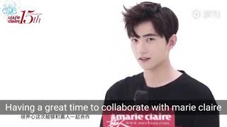 [ENG] 170923 Yangyang wishes China marie claire on its 15th anniversary