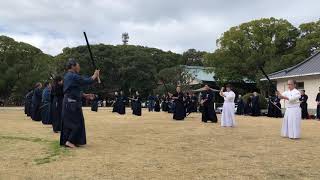 令和２年福岡県護国神社奉納古武道　神道流剣術第一部