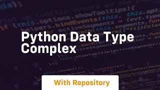 python data type complex