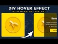 Overlay content hover effect with html and css only with source code || HTML AND CSS