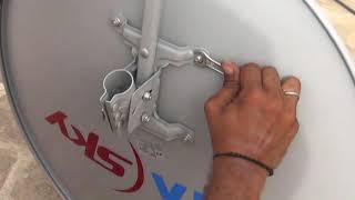 Assembling of Tata-Sky Dish and setting New Direction Antenna with Digital Satellite Finder  (Hindi)