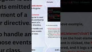 What is @HostListener decorator in Angular? #shorts #angular #interview