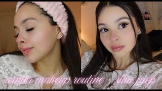 winter makeup routine (for dry skin) and skin prep