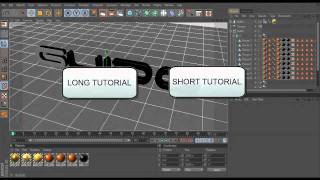 Cinema 4D Tutorial - Exploding text using Thrausi Menu