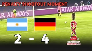 Germany to the Final‼️ Argentina vs Germany Penalty Shootout Moment | U17 World Cup 2023 Indonesia