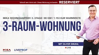 Ihre neue 3-Raum-Wohnung in Dresden | 3. Etage | 80 qm | 1.153 € Warmmiete