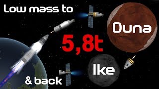 To Duna, Ike and back on 5,8tons (in a pod)