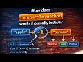 How does compareTo method works internally in Java?