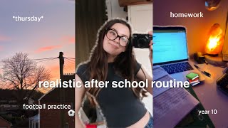 📚my *REALISTIC* after school ROUTINE ⚽️ 2025 | *homework, cleaning, football practice, productive*