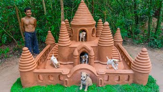 Rescue Dog From Raining Storm Build Dog House Mud For Puppies