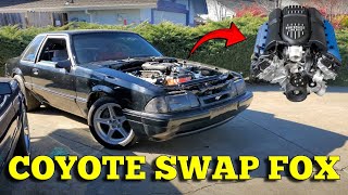 Coyote Swap Foxbody Mustang - Dyno Results + First Drive!!!