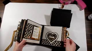 Golden Romance 6x6 Mini Album Tutorial - Part 1