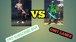 1VS1 KASTOMA❤️ CHALLENG MY ❤️ PRO SUBSCRIER OF😍 GARENA FREE FIRE OMIT GAMER❤️😍