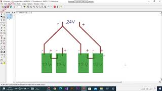 طريقة توصيل 4 بطاريات على انفرتر الطاقة الشمسية نظام 24 فولت