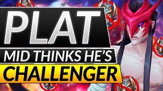 PLAT YONE MAIN Thinks He's Challenger - What EVERY MIDLANER MUST Know - LoL Guide