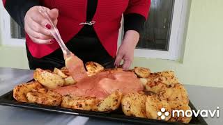 Մեր այսօրվա #ճաշը   #Курица в духовке с картошкой  #Chicken in the oven with potatoes