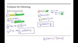 Integration by Substitution: Indefinite Integrals with Trigonometric Functions