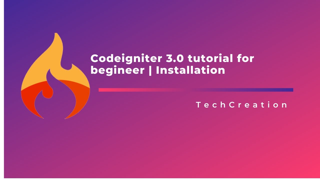 Codeigniter 3 Tutorial For Beginner || Installation - YouTube