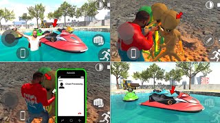 Mini Boat+Alien Cheat Code in Indian bike driving 3d🤑Alien Mode in Indian bike driving 3d New Update