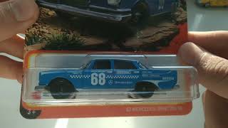 2021 Matchbox '62 Mercedes-Benz 220SE MBX Offroad #43 Mattel Diecast Rally car Unboxing \u0026 Review