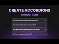 Build Accordions Without Code | Divhunt Plugin
