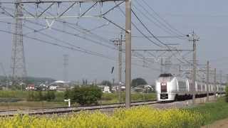 JR651系4004M 特急あかぎ 4号 上野行き [本庄駅～岡部駅]区間にて