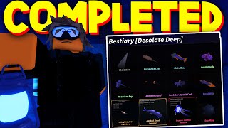 *FAST* How To COMPLETE DESOLATE DEEP BESTIARY in FISCH Fisch Desolate Deep Bestiary Guide ROBLOX